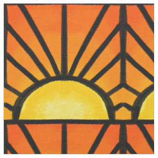 Glas in lood Deco Sunset Stof