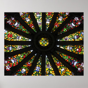 Glas-in-lood detail poster