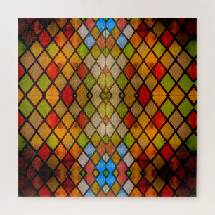 Glas-in-lood Diamant Patroon Legpuzzel
