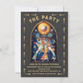 Glas in lood Disco Party Tarot Kaart (Voorkant)