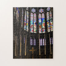 Glas-in-lood-diviniteitspuzzel, 28 x 36 cm, 252 st