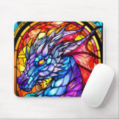 Glas in lood Dragon Muismat (Met muis)