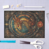 Glas in lood Dragon Tissuepapier (Craft)