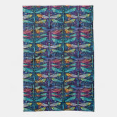 Glas in lood Dragonfly Design Theedoek (Verticaal)