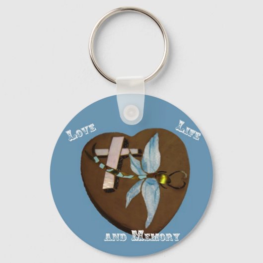 Glas in lood Dragonfly Sleutelhanger (Voorkant)