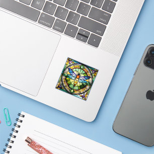 Glas in lood Dragonfly Sticker
