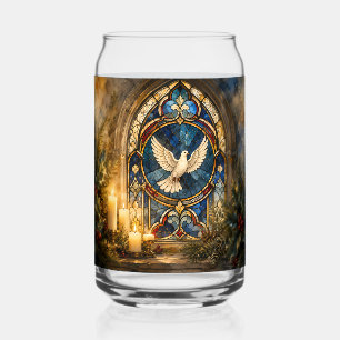 Glas-in-lood Duif Kerstmisraam Blikvorm Glas