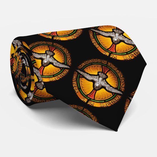 Glas in lood duif stropdas (Opgerold)