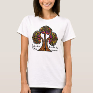 Glas in lood Eco Tree (gepersonaliseerd) T-shirt