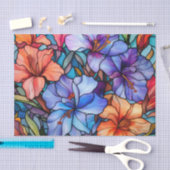 Glas in lood Effect Bloemen Decoupage Tissuepapier (Craft)