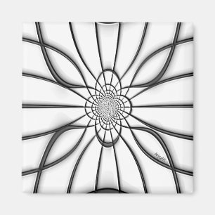 Glas in lood Elegance magnet in reliëf Magneet