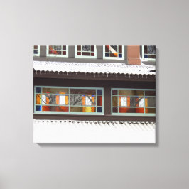 Glas in lood en ijsjes - Martha's wijngaard Canvas Afdruk