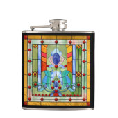 Glas in lood Fantasy Heupfles (Voorkant)