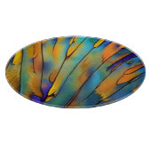 Glas in lood Feather AI Abstracte Art Snijplank (Hoek)