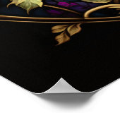 Glas in lood Floral Poster (Hoek)