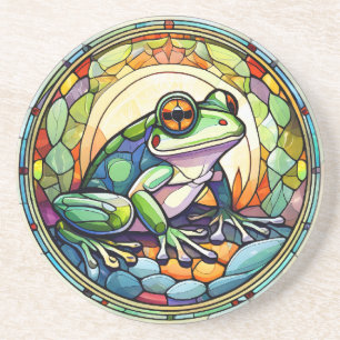 Glas in lood Frog Sandstone Onderzetter