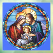 Glas in lood Geboorte Kerstmis Raamsticker (Vel 3)