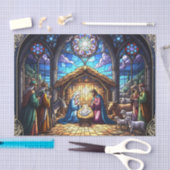 Glas in lood Geboorteplaats 2 Tissuepapier (Craft)