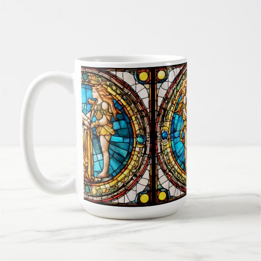 Glas in lood Gemini Mok (Links)