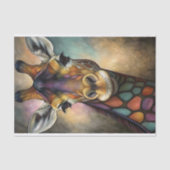 Glas in lood Giraffe ontkoppeling Tissuepapier (Voorkant)