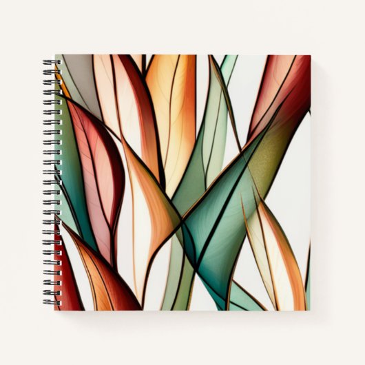 Glas-in-lood gras notitieboek (Voorkant)