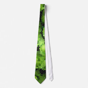 Glas in lood Green Roos Necktie Stropdas