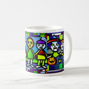 Glas in lood Halloween Zombie Mok
