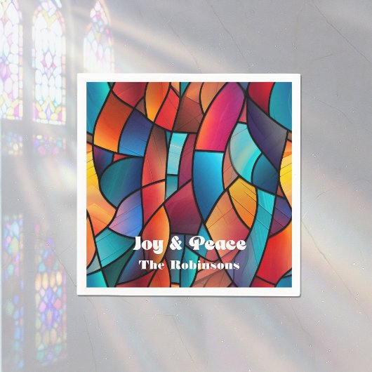 Glas in lood Holiday Party Servet