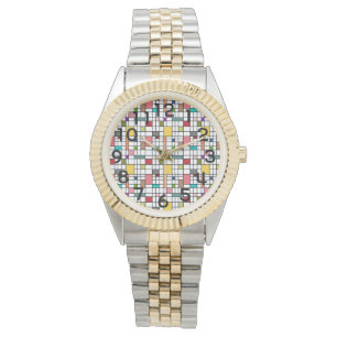Glas in lood horloge