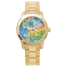 Glas in lood horloge