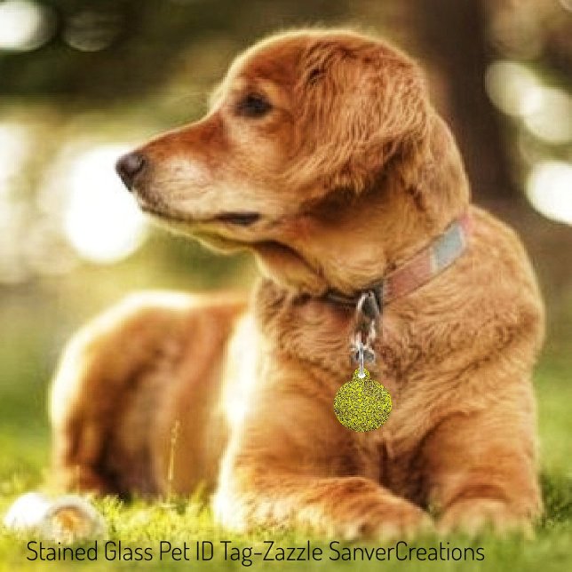 Glas in lood huisdierpenning (Creator heeft geüpload)