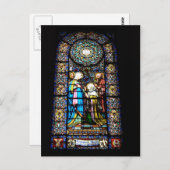 Glas in lood in het Briefkaart van Montserrat (Voorkant / Achterkant)