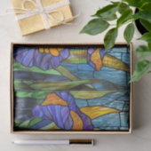 Glas in lood Iris Print 2D Tissuepapier (Geschenk)