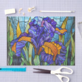 Glas in lood Iris Print 2D Tissuepapier (Craft)