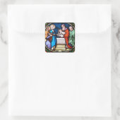 Glas in lood Jesus Christ Kerst sticker (Tas)