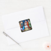Glas in lood Jesus Christ Kerst sticker (Envelop)