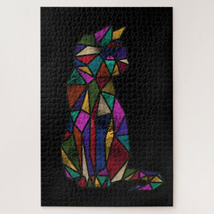 Glas in lood kat legpuzzel