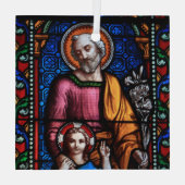 Glas in lood kerglas sierglas ornament (Achterkant)