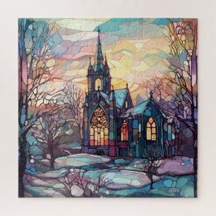 Glas in lood Kerk Puzzel
