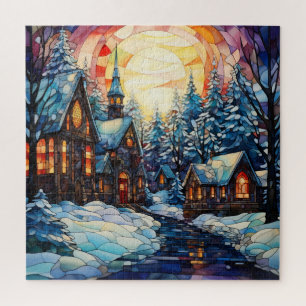 Glas in lood Kerk Puzzel