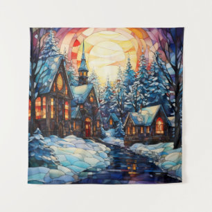 Glas in lood Kerk Tapestry Wandkleed