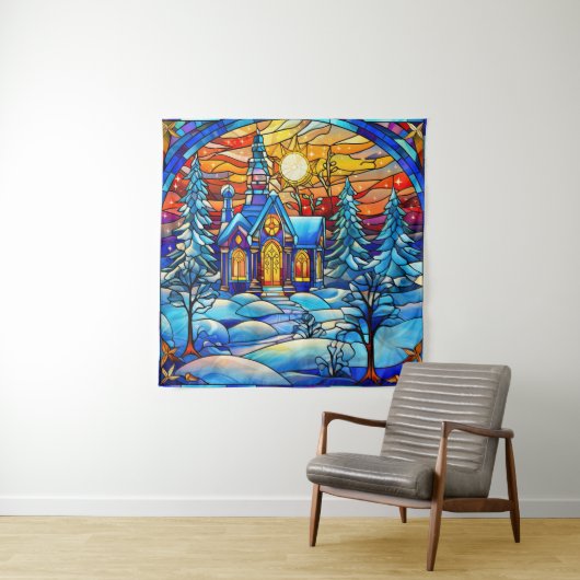 Glas in lood Kerk Tapestry Wandkleed (In situ)