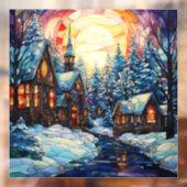 Glas in lood Kerk Venster Cling Raamsticker (Vel 2)