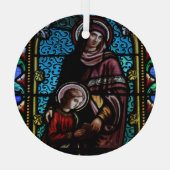 Glas in lood kerkvenster  ornament (Achterkant)