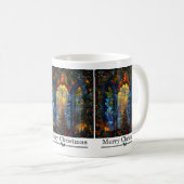 Glas in lood kerst Mok (Voorkant rechts)