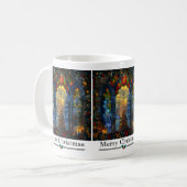 Glas in lood kerst Mok (Voorkant links)