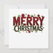 Glas in lood Kerst Wenskaart (Achterkant)