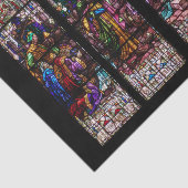 Glas in lood kerstmis tissuepapier (Detail)