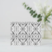 Glas in lood kleur uw kaart (Staand voorkant)