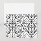 Glas in lood kleur uw kaart (Voorkant / Achterkant)